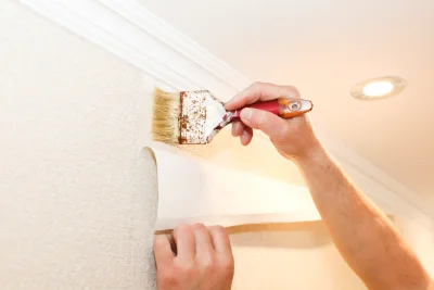 Pose de papier peint à Biras — revêtements muraux et toiles de verre